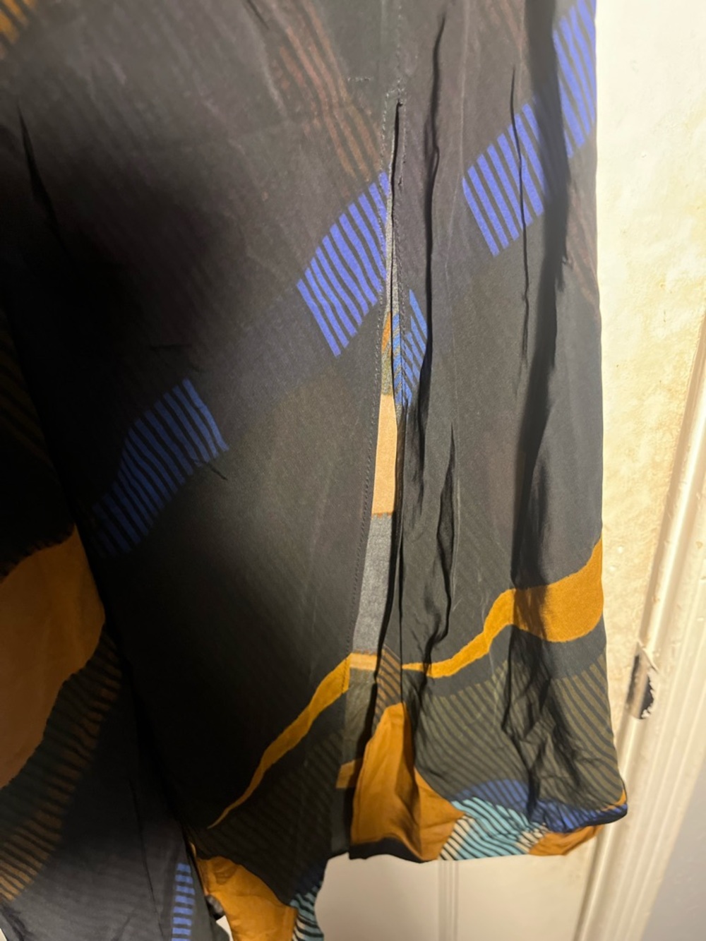 NWT Zara Dresses | Brown and Black Women’s Geometric Maxi Dress - Picture 6 of 6